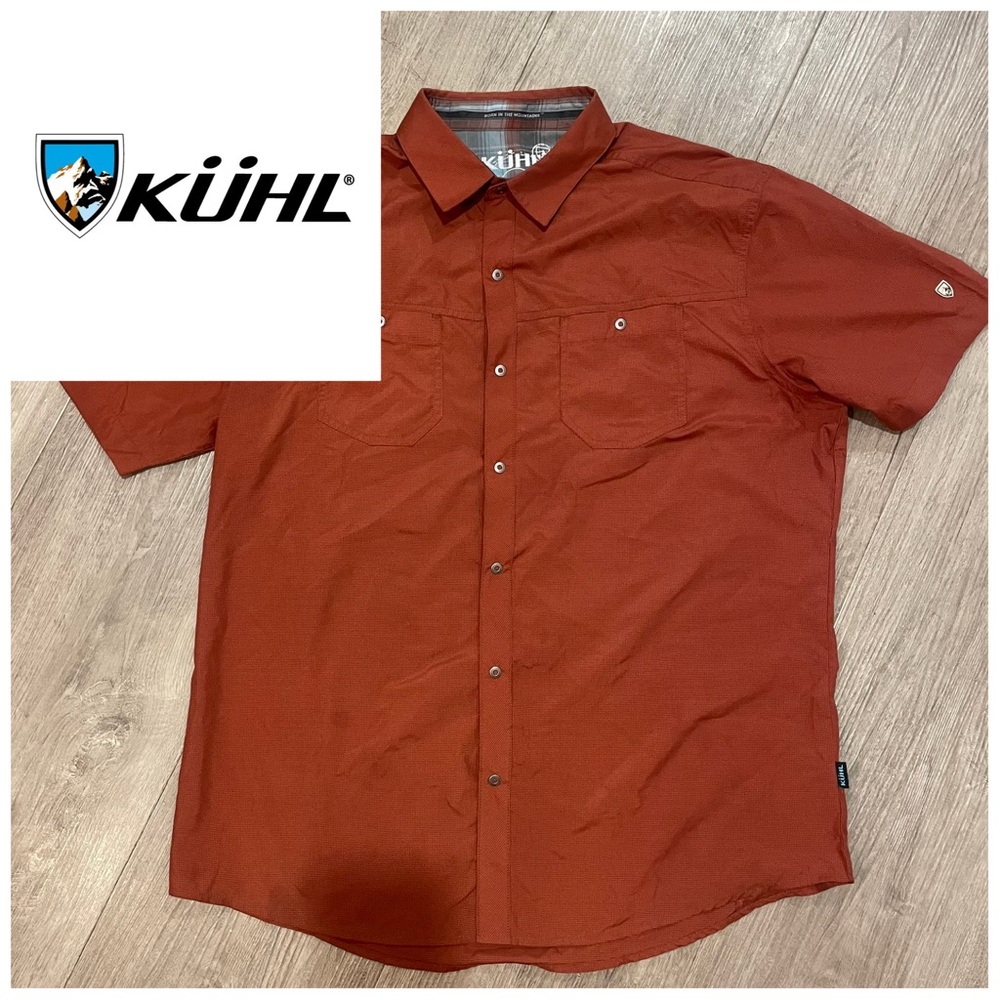 Kuhl Men's Casual Rust Button Down Shirt